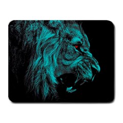 Angry Male Lion Predator Carnivore Small Mousepad by Semog4