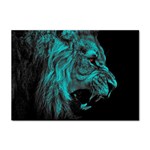 Angry Male Lion Predator Carnivore Sticker A4 (10 pack) Front