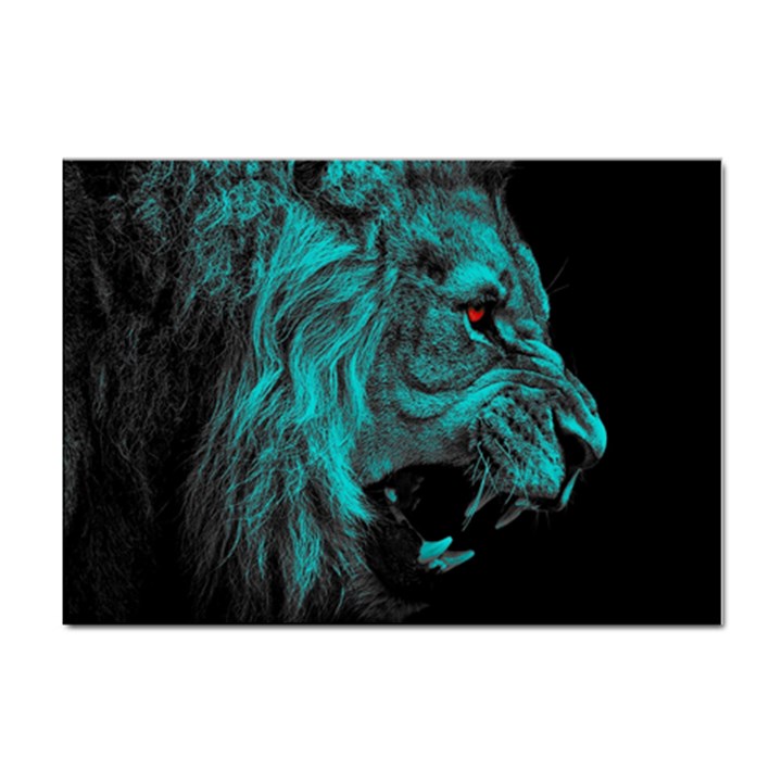 Angry Male Lion Predator Carnivore Sticker A4 (10 pack)