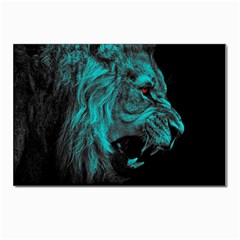 Angry Male Lion Predator Carnivore Postcard 4 x 6  (Pkg of 10)