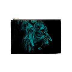 Angry Male Lion Predator Carnivore Cosmetic Bag (medium) by Semog4