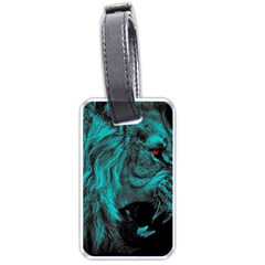 Angry Male Lion Predator Carnivore Luggage Tag (one Side) by Semog4