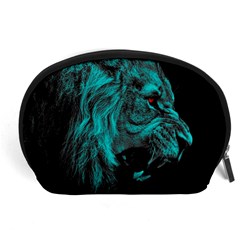 Angry Male Lion Predator Carnivore Accessory Pouch (Large)