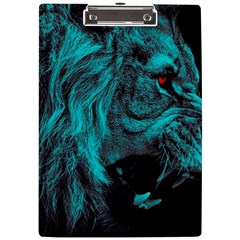 Angry Male Lion Predator Carnivore A4 Acrylic Clipboard by Semog4