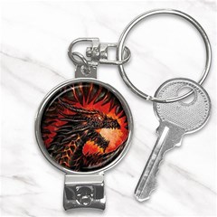 Dragon Fire Nail Clippers Key Chain by Semog4