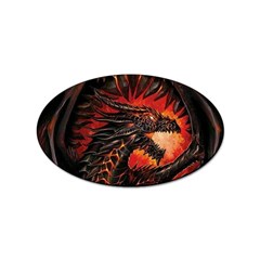 Dragon Fire Sticker (oval)