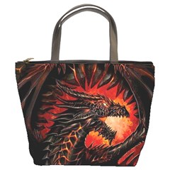 Dragon Fire Bucket Bag by Semog4