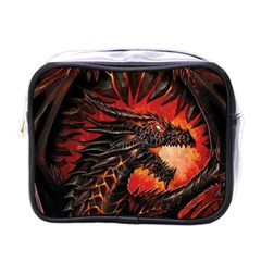 Dragon Fire Mini Toiletries Bag (one Side) by Semog4