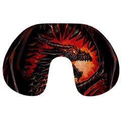 Dragon Fire Travel Neck Pillow by Semog4