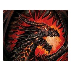 Dragon Fire Two Sides Premium Plush Fleece Blanket (large) by Semog4