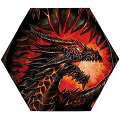 Dragon Fire Wooden Puzzle Hexagon