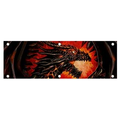 Dragon Fire Banner And Sign 6  X 2  by Semog4