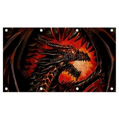 Dragon Fire Banner And Sign 7  X 4  by Semog4