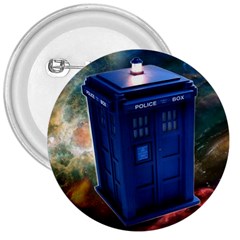 The Police Box Tardis Time Travel Device Used Doctor Who 3  Buttons by Semog4