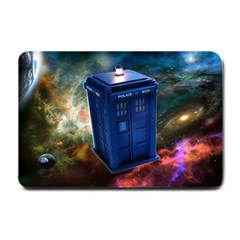 The Police Box Tardis Time Travel Device Used Doctor Who Small Doormat by Semog4