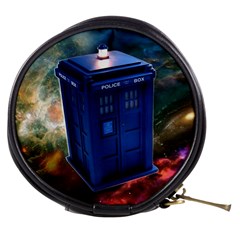 The Police Box Tardis Time Travel Device Used Doctor Who Mini Makeup Bag by Semog4