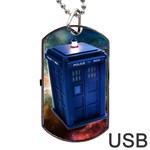 The Police Box Tardis Time Travel Device Used Doctor Who Dog Tag USB Flash (One Side) Front