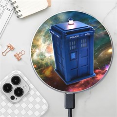 The Police Box Tardis Time Travel Device Used Doctor Who Wireless Fast Charger(white) by Semog4