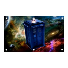 The Police Box Tardis Time Travel Device Used Doctor Who Banner And Sign 5  X 3  by Semog4