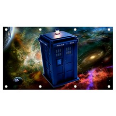 The Police Box Tardis Time Travel Device Used Doctor Who Banner And Sign 7  X 4  by Semog4