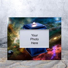 The Police Box Tardis Time Travel Device Used Doctor Who White Tabletop Photo Frame 4 x6  by Semog4