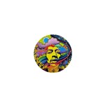 Psychedelic Rock Jimi Hendrix 1  Mini Buttons Front