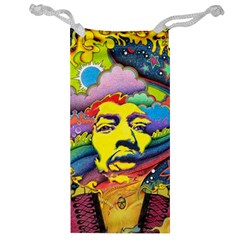 Psychedelic Rock Jimi Hendrix Jewelry Bag by Semog4