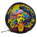 Psychedelic Rock Jimi Hendrix Mini Makeup Bag Back