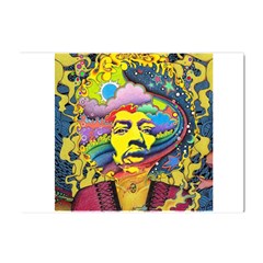 Psychedelic Rock Jimi Hendrix Crystal Sticker (a4)