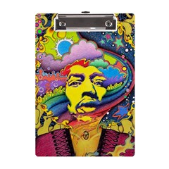 Psychedelic Rock Jimi Hendrix A5 Acrylic Clipboard