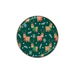 Cute Christmas Pattern Doodle Hat Clip Ball Marker (10 pack) Front