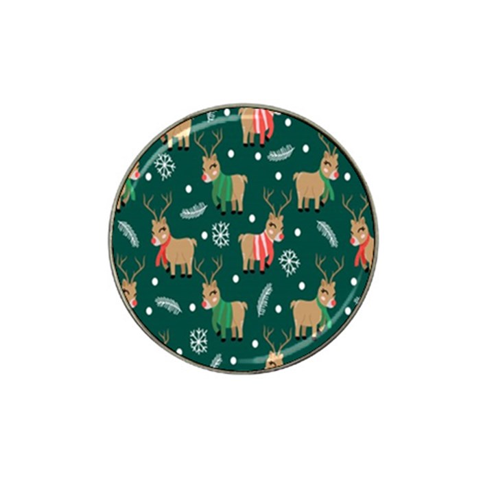 Cute Christmas Pattern Doodle Hat Clip Ball Marker (10 pack)