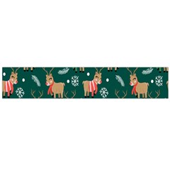 Cute Christmas Pattern Doodle Large Premium Plush Fleece Scarf  by Semog4