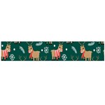 Cute Christmas Pattern Doodle Large Premium Plush Fleece Scarf  Front