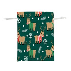 Cute Christmas Pattern Doodle Lightweight Drawstring Pouch (s) by Semog4