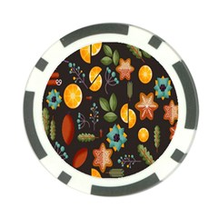 Christmas Seamless Pattern Poker Chip Card Guard by Semog4