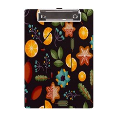 Christmas Seamless Pattern A5 Acrylic Clipboard by Semog4