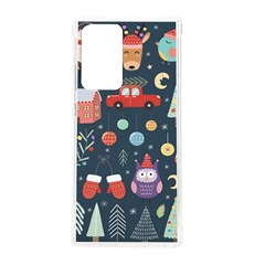 Vector Set Cute Christmas Elements Santa-penguin Deer Bear Fox Owl Trees Snowman Bird Angel More Samsung Galaxy Note 20 Ultra Tpu Uv Case by Semog4