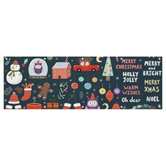 Vector Set Cute Christmas Elements Santa-penguin Deer Bear Fox Owl Trees Snowman Bird Angel More Banner And Sign 12  X 4  by Semog4