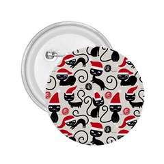 Cute Christmas Seamless Pattern Vector 2.25  Buttons