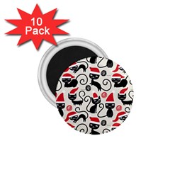 Cute Christmas Seamless Pattern Vector 1.75  Magnets (10 pack) 