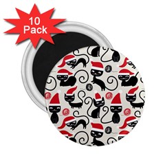 Cute Christmas Seamless Pattern Vector 2.25  Magnets (10 pack) 