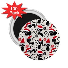 Cute Christmas Seamless Pattern Vector 2.25  Magnets (100 pack) 