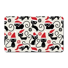 Cute Christmas Seamless Pattern Vector Magnet (Rectangular)