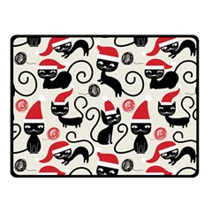 Cute Christmas Seamless Pattern Vector Fleece Blanket (Small)