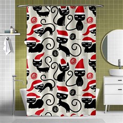 Cute Christmas Seamless Pattern Vector Shower Curtain 48  x 72  (Small) 