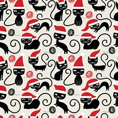 Cute Christmas Seamless Pattern Vector Play Mat (Square)