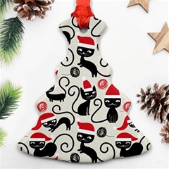 Cute Christmas Seamless Pattern Vector Christmas Tree Ornament (Two Sides)