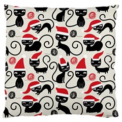 Cute Christmas Seamless Pattern Vector Large Cushion Case (One Side)