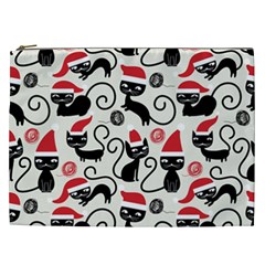 Cute Christmas Seamless Pattern Vector Cosmetic Bag (xxl) by Semog4